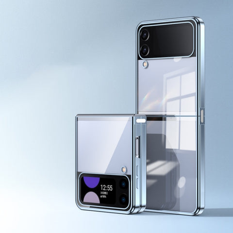 Electroplating Airbag Folding Phone Case, For Samsung Galaxy Z Flip3 5G, For Samsung Galaxy Z Flip4