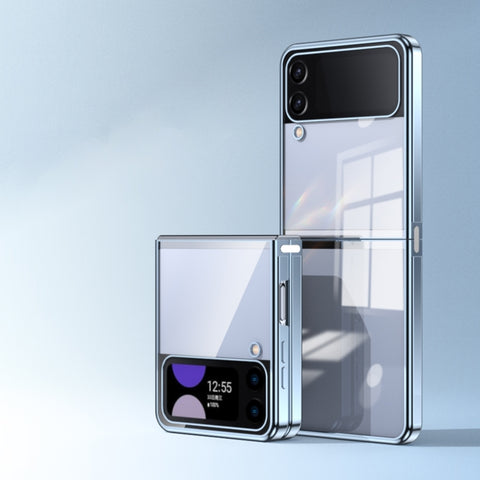 Electroplating Airbag Folding Phone Case, For Samsung Galaxy Z Flip3 5G, For Samsung Galaxy Z Flip4
