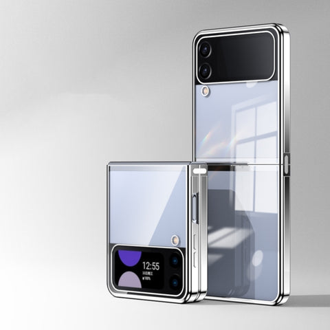 Electroplating Airbag Folding Phone Case, For Samsung Galaxy Z Flip3 5G, For Samsung Galaxy Z Flip4