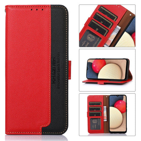 KHAZNEH Litchi Texture Leather RFID Phone Case, For Samsung Galaxy S23 5G, For Samsung Galaxy S23+ 5G, For Samsung Galaxy S23 ultra 5G