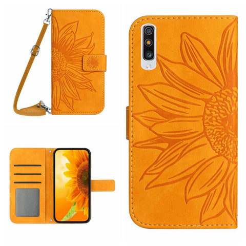 Skin Feel Sun Flower Pattern Flip Leather Phone Case, For Samsung Galaxy A50/A50S/A30S, For Samsung Galaxy A51 5G, For Samsung Galaxy A51/M40S, For Samsung Galaxy A52/A52S