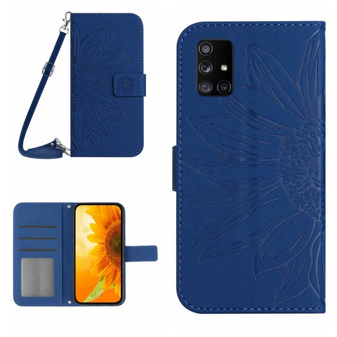 Skin Feel Sun Flower Pattern Flip Leather Phone Case, For Samsung Galaxy A50/A50S/A30S, For Samsung Galaxy A51 5G, For Samsung Galaxy A51/M40S, For Samsung Galaxy A52/A52S