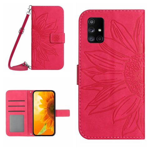 Skin Feel Sun Flower Pattern Flip Leather Phone Case, For Samsung Galaxy A50/A50S/A30S, For Samsung Galaxy A51 5G, For Samsung Galaxy A51/M40S, For Samsung Galaxy A52/A52S