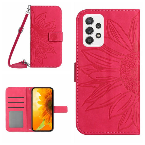Skin Feel Sun Flower Pattern Flip Leather Phone Case, For Samsung Galaxy A50/A50S/A30S, For Samsung Galaxy A51 5G, For Samsung Galaxy A51/M40S, For Samsung Galaxy A52/A52S
