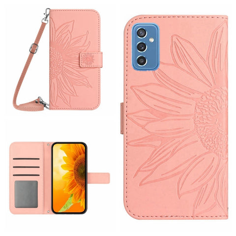 Skin Feel Sun Flower Pattern Flip Leather Phone Case, For Samsung Galaxy M52 5G, For Samsung Galaxy M53 5G, For Samsung Galaxy Note 8, For Samsung Galaxy Note10