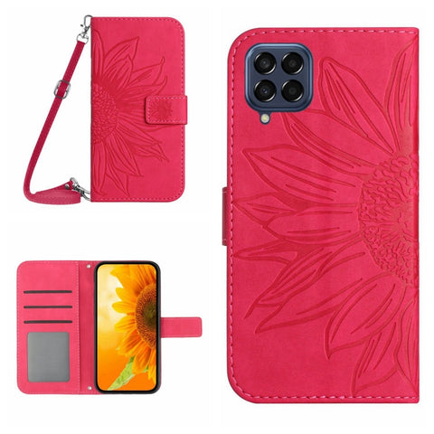 Skin Feel Sun Flower Pattern Flip Leather Phone Case, For Samsung Galaxy M52 5G, For Samsung Galaxy M53 5G, For Samsung Galaxy Note 8, For Samsung Galaxy Note10