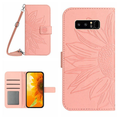 Skin Feel Sun Flower Pattern Flip Leather Phone Case, For Samsung Galaxy M52 5G, For Samsung Galaxy M53 5G, For Samsung Galaxy Note 8, For Samsung Galaxy Note10