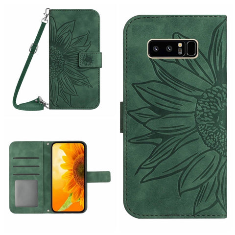 Skin Feel Sun Flower Pattern Flip Leather Phone Case, For Samsung Galaxy M52 5G, For Samsung Galaxy M53 5G, For Samsung Galaxy Note 8, For Samsung Galaxy Note10