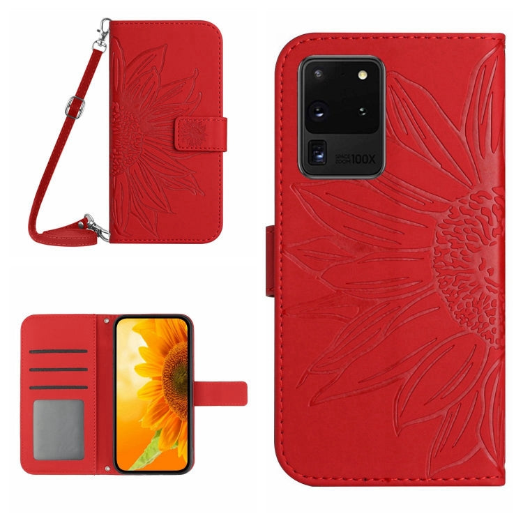 Skin Feel Sun Flower Pattern Flip Leather Phone Case, For Samsung Galaxy S20 Ultra, For Samsung Galaxy S21 5G, For Samsung Galaxy S21 FE 5G, For Samsung Galaxy S21+ 5G