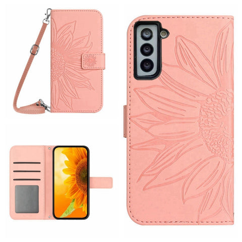 Skin Feel Sun Flower Pattern Flip Leather Phone Case, For Samsung Galaxy S20 Ultra, For Samsung Galaxy S21 5G, For Samsung Galaxy S21 FE 5G, For Samsung Galaxy S21+ 5G