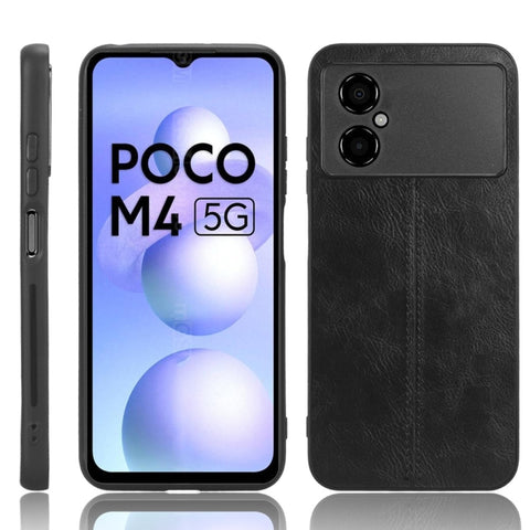 Sewing Cow Pattern Skin PC + PU + TPU Phone Case, For OPPO A17, For Honor X8 5G/X6 5G/Play6C, For Samsung Galaxy A04 4G, For Xiaomi Poco M4 5G, For Xiaomi Poco M5 4G