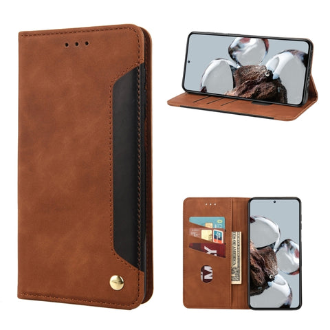Skin Feel Splicing Leather Phone Case, For Samsung Galaxy A14 5G, For Xiaomi 12T / 12T Pro / Redmi K50 Ultra, For Google Pixel 7 5G, For Google Pixel 7 Pro 5G