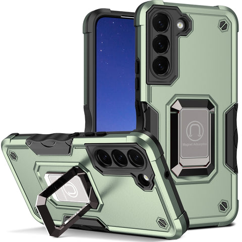 Ring Holder Non-slip Shockproof Armor Phone Case, For Samsung Galaxy S23 5G, For Samsung Galaxy S23+ 5G, For Samsung Galaxy S23 Ultra 5G