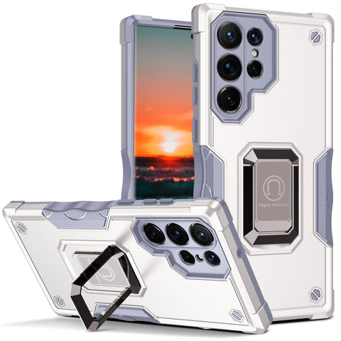 Ring Holder Non-slip Shockproof Armor Phone Case, For Samsung Galaxy S23 5G, For Samsung Galaxy S23+ 5G, For Samsung Galaxy S23 Ultra 5G