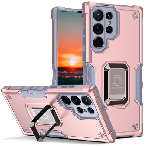 Ring Holder Non-slip Shockproof Armor Phone Case, For Samsung Galaxy S23 5G, For Samsung Galaxy S23+ 5G, For Samsung Galaxy S23 Ultra 5G