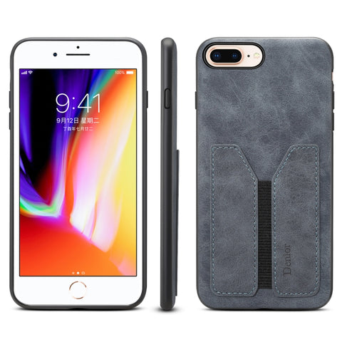 Denior DV Elastic Card PU Back Cover Phone Case, For iPhone 11 Pro, For iPhone 11 Pro Max, For iPhone X / XS, For iPhone XR, For iPhone XS Max, For iPhone SE 2022 / SE 2020 / 7 / 8, For iPhone 7 Plus / 8 Plus