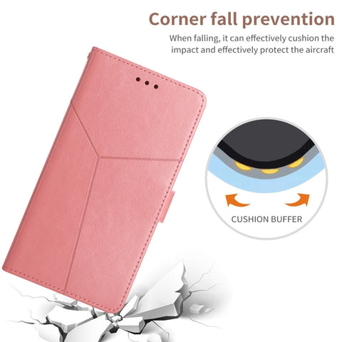 HT01 Y-shaped Pattern Flip Leather Phone Case, For Samsung Galaxy S23+ 5G, For Sharp Aquos Sense7 SH-V48, For Xiaomi 12 Lite NE, For Samsung Galaxy A04E, For Samsung Galaxy A14 5G, For OnePlus Nord N300