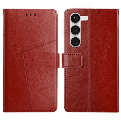 HT01 Y-shaped Pattern Flip Leather Phone Case, For Samsung Galaxy S23+ 5G, For Sharp Aquos Sense7 SH-V48, For Xiaomi 12 Lite NE, For Samsung Galaxy A04E, For Samsung Galaxy A14 5G, For OnePlus Nord N300