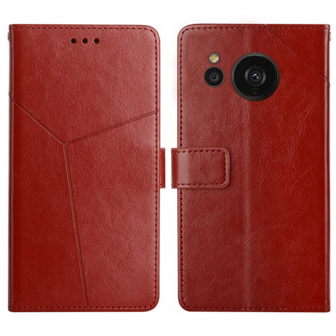 HT01 Y-shaped Pattern Flip Leather Phone Case, For Samsung Galaxy S23+ 5G, For Sharp Aquos Sense7 SH-V48, For Xiaomi 12 Lite NE, For Samsung Galaxy A04E, For Samsung Galaxy A14 5G, For OnePlus Nord N300