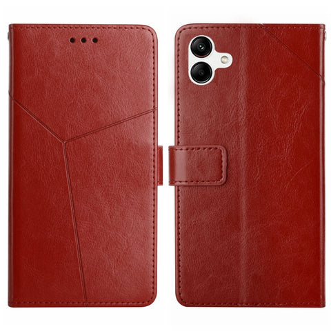 HT01 Y-shaped Pattern Flip Leather Phone Case, For Samsung Galaxy S23+ 5G, For Sharp Aquos Sense7 SH-V48, For Xiaomi 12 Lite NE, For Samsung Galaxy A04E, For Samsung Galaxy A14 5G, For OnePlus Nord N300