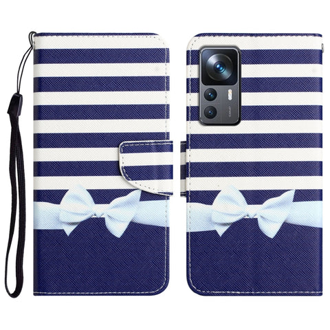 Colored Drawing Leather Phone Case, For Xiaomi 12T / 12T Pro / Redmi K50 Ultra