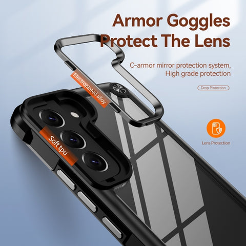 Soft TPU Clear PC Shockproof Phone Case, For Samsung Galaxy S23 5G, For Samsung Galaxy S23+ 5G, For Samsung Galaxy S23 Ultra 5G