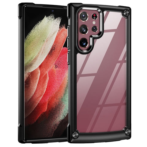 Soft TPU Clear PC Shockproof Phone Case, For Samsung Galaxy S23 5G, For Samsung Galaxy S23+ 5G, For Samsung Galaxy S23 Ultra 5G