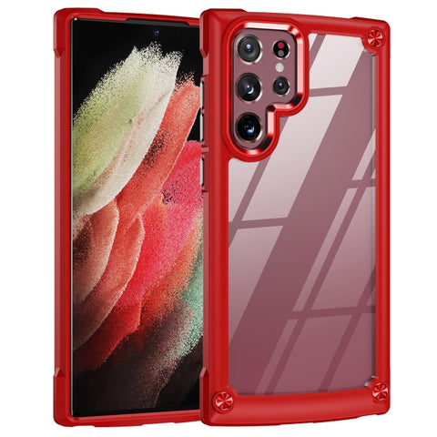 Soft TPU Clear PC Shockproof Phone Case, For Samsung Galaxy S23 5G, For Samsung Galaxy S23+ 5G, For Samsung Galaxy S23 Ultra 5G