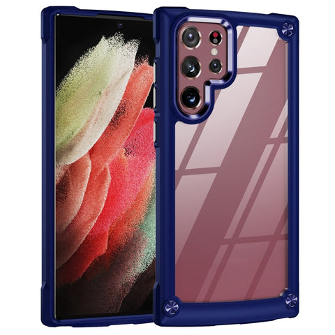 Soft TPU Clear PC Shockproof Phone Case, For Samsung Galaxy S23 5G, For Samsung Galaxy S23+ 5G, For Samsung Galaxy S23 Ultra 5G