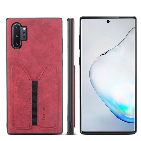 Denior DV Elastic Card PU Back Cover Phone Case, For Samsung Galaxy Note10+, For Samsung Galaxy S10+, For Samsung Galaxy S10 5G, For Samsung Galaxy Note9