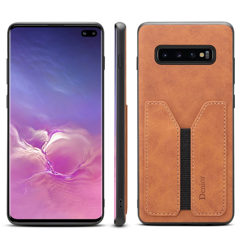 Denior DV Elastic Card PU Back Cover Phone Case, For Samsung Galaxy Note10+, For Samsung Galaxy S10+, For Samsung Galaxy S10 5G, For Samsung Galaxy Note9