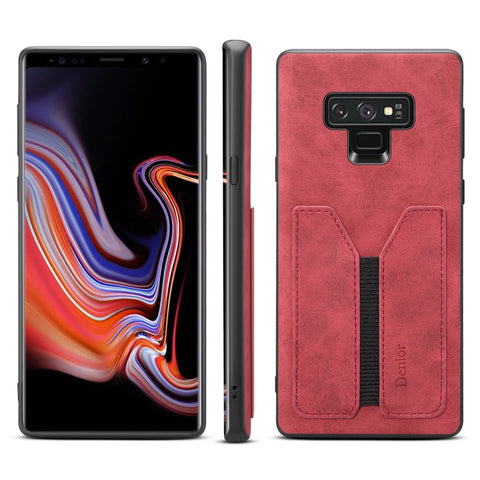 Denior DV Elastic Card PU Back Cover Phone Case, For Samsung Galaxy Note10+, For Samsung Galaxy S10+, For Samsung Galaxy S10 5G, For Samsung Galaxy Note9