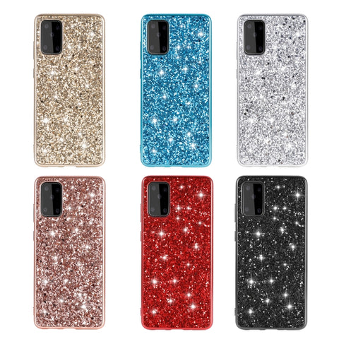 Glitter Powder Shockproof TPU Protective Case, For Huawei P40 Lite, For Huawei P40, For Huawei P40 Pro, For Galaxy Note10 Lite / A81, For Galaxy S10 Lite / A91