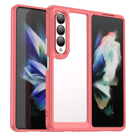 Colorful Series Acrylic + TPU Phone Case, For Samsung Galaxy Z Fold3 5G