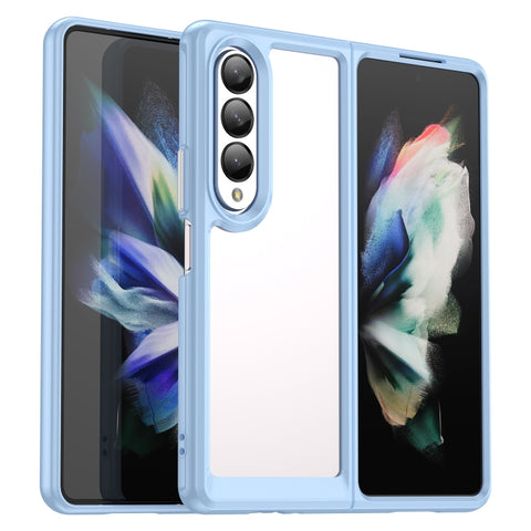 Colorful Series Acrylic + TPU Phone Case, For Samsung Galaxy Z Fold3 5G