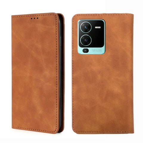Skin Feel Magnetic Horizontal Flip Leather Phone Case, For Motorola Moto G72 4G, For vivo V25 Pro 5G, For Xiaomi Redmi Note 12 China, For Xiaomi Redmi Note 12 Pro 5G China, For Xiaomi Redmi Note 12 Pro+ China, For Xiaomi Redmi A1+ 4G                   ...