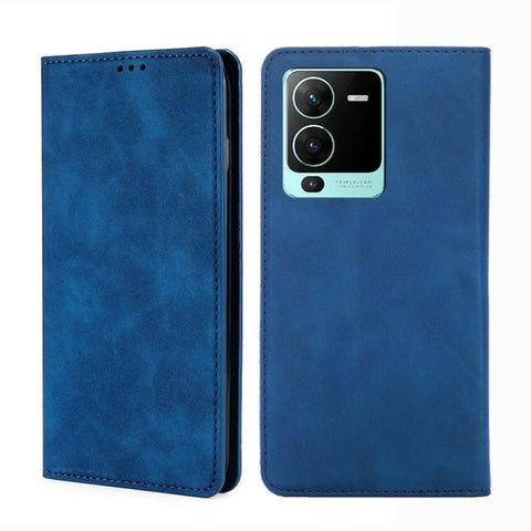 Skin Feel Magnetic Horizontal Flip Leather Phone Case, For Motorola Moto G72 4G, For vivo V25 Pro 5G, For Xiaomi Redmi Note 12 China, For Xiaomi Redmi Note 12 Pro 5G China, For Xiaomi Redmi Note 12 Pro+ China, For Xiaomi Redmi A1+ 4G                   ...