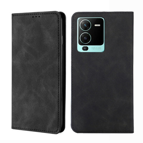 Skin Feel Magnetic Horizontal Flip Leather Phone Case, For Motorola Moto G72 4G, For vivo V25 Pro 5G, For Xiaomi Redmi Note 12 China, For Xiaomi Redmi Note 12 Pro 5G China, For Xiaomi Redmi Note 12 Pro+ China, For Xiaomi Redmi A1+ 4G                   ...