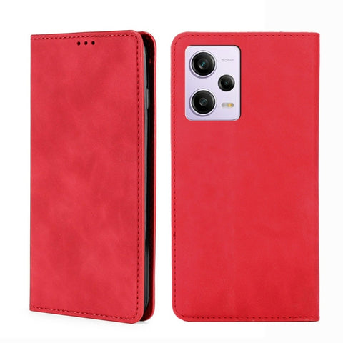Skin Feel Magnetic Horizontal Flip Leather Phone Case, For Motorola Moto G72 4G, For vivo V25 Pro 5G, For Xiaomi Redmi Note 12 China, For Xiaomi Redmi Note 12 Pro 5G China, For Xiaomi Redmi Note 12 Pro+ China, For Xiaomi Redmi A1+ 4G                   ...