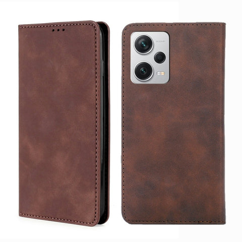 Skin Feel Magnetic Horizontal Flip Leather Phone Case, For Motorola Moto G72 4G, For vivo V25 Pro 5G, For Xiaomi Redmi Note 12 China, For Xiaomi Redmi Note 12 Pro 5G China, For Xiaomi Redmi Note 12 Pro+ China, For Xiaomi Redmi A1+ 4G                   ...