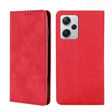 Skin Feel Magnetic Horizontal Flip Leather Phone Case, For Motorola Moto G72 4G, For vivo V25 Pro 5G, For Xiaomi Redmi Note 12 China, For Xiaomi Redmi Note 12 Pro 5G China, For Xiaomi Redmi Note 12 Pro+ China, For Xiaomi Redmi A1+ 4G                   ...