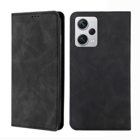 Skin Feel Magnetic Horizontal Flip Leather Phone Case, For Motorola Moto G72 4G, For vivo V25 Pro 5G, For Xiaomi Redmi Note 12 China, For Xiaomi Redmi Note 12 Pro 5G China, For Xiaomi Redmi Note 12 Pro+ China, For Xiaomi Redmi A1+ 4G                   ...