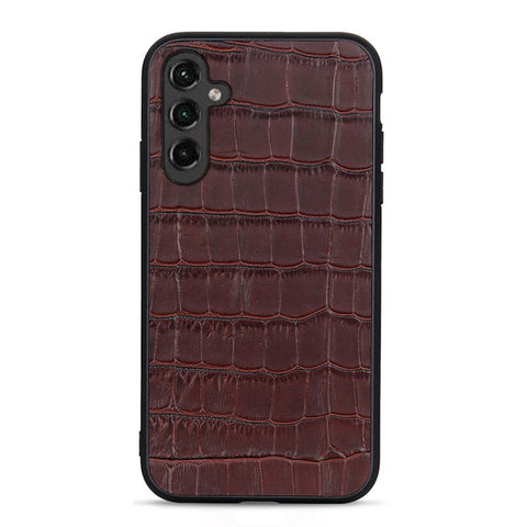 Crocodile Texture Genuine Leather Phone Case, For Samsung Galaxy A14 5G, For Samsung Galaxy S23+ 5G, For Samsung Galaxy S23 Ultra 5G