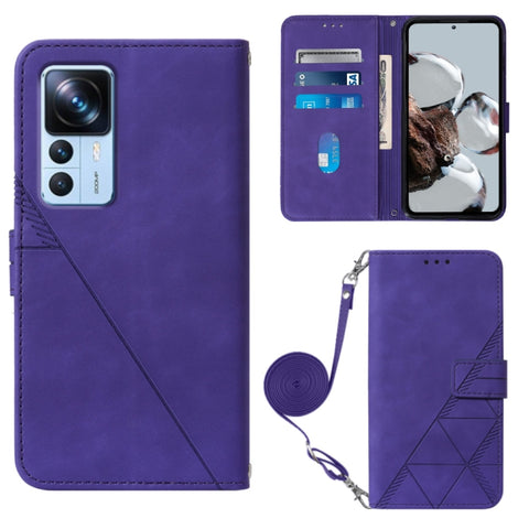 Crossbody 3D Embossed Flip Leather Phone Case, For Xiaomi Poco C40 Global, For Xiaomi 12 Ultra / 12S Ultra, For Xiaomi 12T / 12T Pro / Redmi K50 Ultra