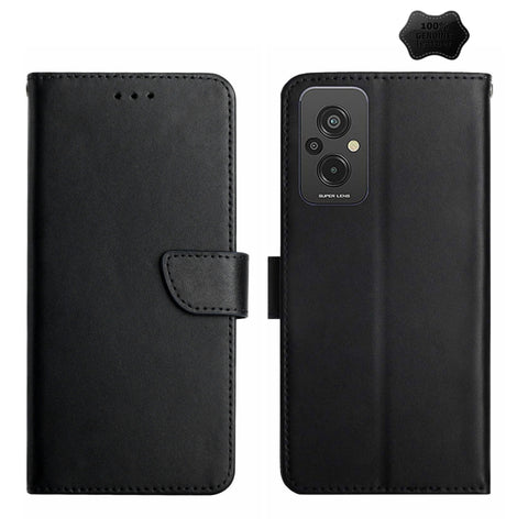 Genuine Leather Fingerprint-proof Flip Phone Case, For Xiaomi Redmi 11 Prime 4G, For Xiaomi Redmi 11 Prime 5G, For Xiaomi Redmi Note 12 China, For Xiaomi Redmi Note 12 Pro 5G China, For Xiaomi Redmi Note 12 Pro+ China/12 Explorer                       ...