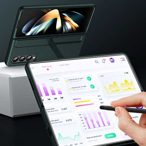 2 in 1 Detachable Holder Pen Holder Phone Case, For Samsung Galaxy Z Fold3 5G, For Samsung Galaxy Z Fold4