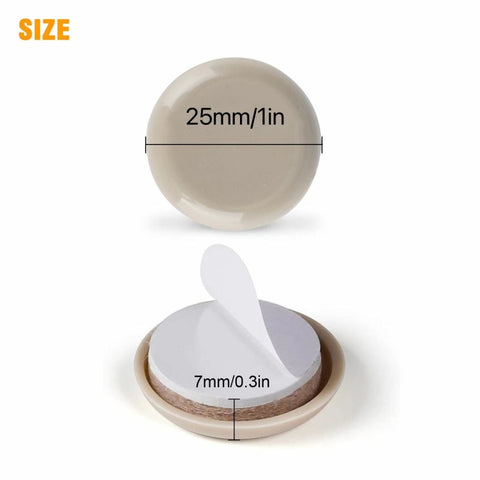 32 in 1 25mm Round Table Chairs Non-slip Foot Mat, 32 in 1 25mm