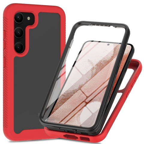 Two-layer Integrated Transparent TPU + PC + PET Protective Phone Case, For Samsung Galaxy S23 Ultra 5G, For Samsung Galaxy S23+ 5G, For Samsung Galaxy S23 5G