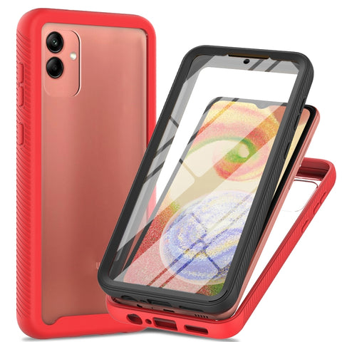 Two-layer Integrated Transparent TPU + PC + PET Protective Phone Case, For Samsung Galaxy A04, For Samsung Galaxy A14 5G