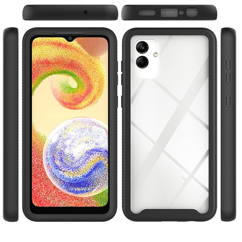 Two-layer Integrated Transparent TPU + PC + PET Protective Phone Case, For Samsung Galaxy A04, For Samsung Galaxy A14 5G